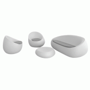 Ensemble salon de jardin STONE - blanc