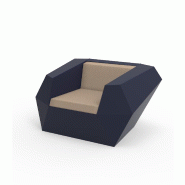 Fauteuil lounge design in & out FAZ - bleu