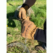 Gants de protection Solidur - Débardage - Cuir fleur de bovin - Réf. 961407 - Normes EN 388 et EN 407_0