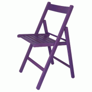 MUEBLEAR - Chaise modèle Bas lilas en bois de hêtre - violet Bois massif MU172