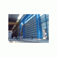 Porte rapide / souple / à empilement / en plastique / utilisation extérieure / 35000 x 35000 mm