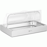Royal Catering - Royal Catering RCCD-RC-01 vitrine pour buffet GN 1/1 Acier inoxydable avec capot présentoir de buffet avec couvercle vitrine - 40628