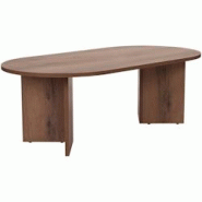 Table basse ovale en aggloméré Sable noyer vielli Hanah Home - 8684283756827 Table basse ovale en aggloméré Sable noyer vielli Hanah Home - 8684283756827