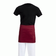 Tablier Serveur Court Whites Bordeaux - Whites Chefs Clothing - rouge 0698142381752 Tablier Serveur Court Whites Bordeaux - Whites Chefs Clothing - rouge 0698142381752