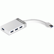 TRENDnet TU3-H4E Mini Hub USB 3.0 à 4 ports - gris TU3-H4E