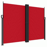 VidaXL Auvent latéral rétractable rouge 180x1200 cm Modèle Boréal Pure Plus - 4004837