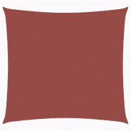 VidaXL Voile de parasol Tissu Oxford carré 2,5x2,5 m Terre cuite Modèle Soleil Maxima - rouge 135356