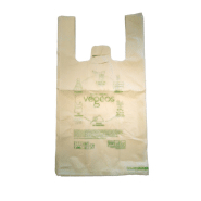 400 sacs à bretelles biodégradables 24+14×45 cm