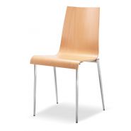 Astrid v755 - chaises empilables - concepts - avec piétement métallique