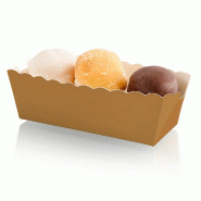 Barquette carton brun intérieur blanc 11x4,7x4,15cm - par 2000