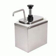 Cuistance distributeur de sauce professionnel 2 litres – pompe inoxydable et boîtier inox - gris inox sspd2l Cuistance distributeur de sauce professionnel 2 litres – pompe inoxydable et boîtier inox - gris inox sspd2l