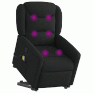 Fauteuil de massage inclinable Noir Tissu Modèle Cormaria - 8721102961885