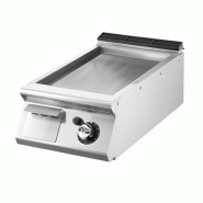 Fry-top gaz, top, plaque lisse chromée 400x900x250 mm - VIRTUS - 4068875006486