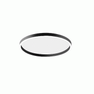 Gea Luce Plafonnier Aela P/M En Aluminium Noir Satiné 50W+10W Led Intégrée Double Emission 3100Lm Dimmable Coupe De Phase - Gealuce - noir AELA P/M
