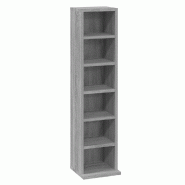 Helloshop26 - Armoire à CD spacieuse multifonction bureau salle à manger 21 x 20 x 88 cm en bois d'ingénierie gris 02_0048124 - gris Bois massif 30