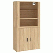 Helloshop26 - Buffet bahut commode armoire meuble de rangement organisateur cuisine salle de séjour salon haut sonoma bois 02_0034213 - 3000211640603 Helloshop26 - Buffet bahut commode armoire meuble de rangement organisateur cuisine salle de séjour salon haut sonoma bois 02_0034213 - 3000211640603