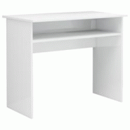 Helloshop26 - Bureau table poste de travail meuble d'ordinateur informatique étude brillant 90 x 50 x 74 cm bois d'ingénierie blanc 02_0023554 - 300 Helloshop26 - Bureau table poste de travail meuble d'ordinateur informatique étude brillant 90 x 50 x 74 cm bois d'ingénierie blanc 02_0023554 - 300