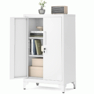 Helloshop26 - Caisson de bureau placard polyvalent 40 x 60 x 90 cm armoire de bureau à 2 portes verrouillable meuble de rangement en 12_0004834 - mé Helloshop26 - Caisson de bureau placard polyvalent 40 x 60 x 90 cm armoire de bureau à 2 portes verrouillable meuble de rangement en 12_0004834 - mé