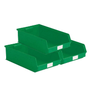 Lot de 14 bacs à bec plastique 20l vert_0