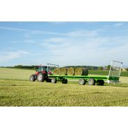 Remorque plateau Joskin Wago avec plancher équipé d'un rebord latéral de 4 cm