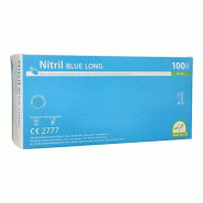 1000 Medi-Inn® PS Gants en nitrile non poudrés Long bleu Taille L - L bleu Nitrile 93070-C