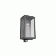 Applique extérieure Garonne détecteur de mouvement 1x E27 IP44 anthracite aluminium verre transparent clair - gris 4017807603378