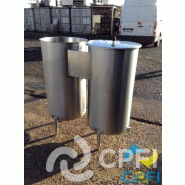 Bac de lancement double communiquant 2 x 200 L - Hauteur 1300 mm - Diamètre intérieur 550 mm - N° ARTICLE : BNC009