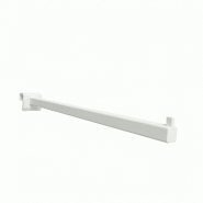 Bras droit 15x15mm - 350 mm - 25x15 mm - blanc