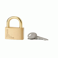 Cadenas à clé Type 1, laiton, extérieur, anse acier, 50mm, 2 clés - THIRARD - doré 3150260800517