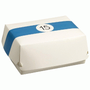 Lunch Box carton blanc décor billard 22,5x18x9cm - par 200