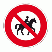 Panneau Accès interdit aux cavaliers