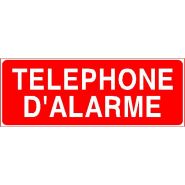 Panneau de signalisation - telephone d'alarme