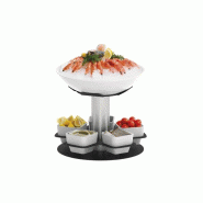 Présentoir à fruits de mer rotatif 1 niveau Présentoir à fruits de mer rotatif 1 niveau