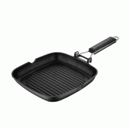 San Ignacio - Poêle Grill 24x24x3,7cm en Aluminium Coulé Induction Expert - acier Q4213