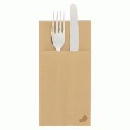 Serviette étui airlaid 40x40cm naturel - par 700