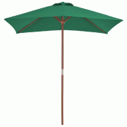 VidaXL Parasol d'extérieur avec mât en bois 150x200 cm vert Modèle Patio Prestige Prime - vert 44534