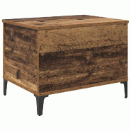 VidaXL Table basse Bois Ancien 60 x 44,5 x 45 cm Bois d'ingénierie Modèle Luna Nordique - 881171