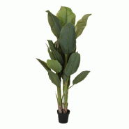 WellHome - Bananier artificiel Ø80 x 165cm - vert plastique polypropylène WH15569