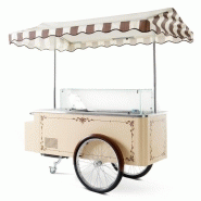 Chariot mobile rÉfrigÉrÉe avec vitrine droite pour crÈme glacÉe 6+6 bacs rÉfrigÉrÉe - 7295.0065