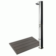 DOUCHE SOLAIRE JARDIN PISCINE CAMPING 35 LITRES NOIR-ARGENTÉ AVEC BASE 16_0000162 DOUCHE SOLAIRE JARDIN PISCINE CAMPING 35 LITRES NOIR-ARGENTÉ AVEC BASE 16_0000162