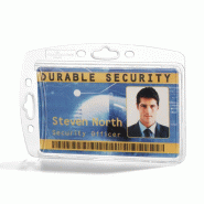 Durable Porte-carte HARTBOX pour 1 carte, 1 paquet de 10 pcs - transparent plastique 890519