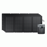 EcoFlow DELTA 2 Max Générateur solaire (PV220W) - EcoFlow DELTA 2 Max + 4 * Panneaux solaires bifaciaux 220W