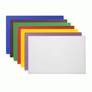 Ensemble de 7 planches à découper antibactériennes basse densité 10mm | Hygiplas - CH046