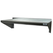Étagère inox murale monobloc 600X400 - tôle polie brossée - 70555 Étagère inox murale monobloc 600X400 - tôle polie brossée - 70555