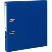 Exacompta Lot de 10 Classeur à levier Prem'Touch A4+, dos 50mm, rembordé polypro, coloris bleu foncé - 3130630531524_0