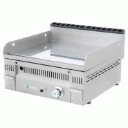 Fry-top à gaz euro-crom lisse en chrome - l600 | MAINHO - PC60N