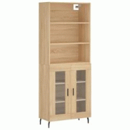 Helloshop26 - Buffet bahut commode armoire meuble de rangement organisateur cuisine salle de séjour salon haut sonoma 69,5 x 34 x 02_0034102 - 300021 Helloshop26 - Buffet bahut commode armoire meuble de rangement organisateur cuisine salle de séjour salon haut sonoma 69,5 x 34 x 02_0034102 - 300021