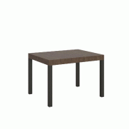 Itamoby Table Extensible 80X120/204 Cm Everyday Noyer Structure Anthracite - marron 8050598100455 Itamoby Table Extensible 80X120/204 Cm Everyday Noyer Structure Anthracite - marron 8050598100455