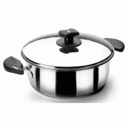 LACOR Casserole à manche avec couvercle NOVA-LADYCOR Acier 18/10 28 cm 6,5 L 88028 - Acier inoxydable 18/10 88028