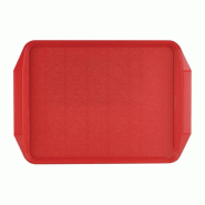 Plateau avec poignées 435x305mm rouge | Roltex - CW018